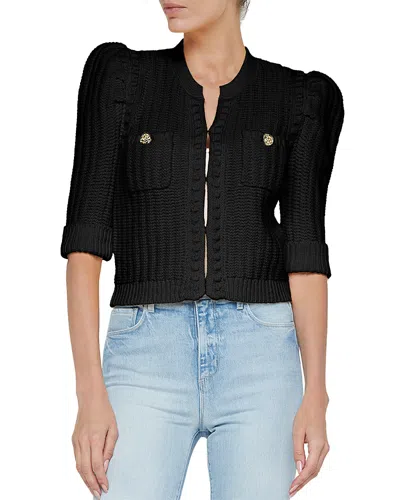 L AGENCE L'AGENCE DELILAH CROP TEXTURED CARDIGAN