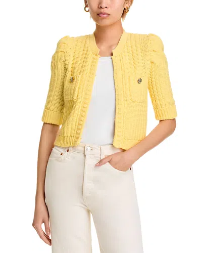 L AGENCE L'AGENCE DELILAH CROP TEXTURED CARDIGAN