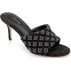 L Agence L'agence Denise Slide Sandal In Black Denim