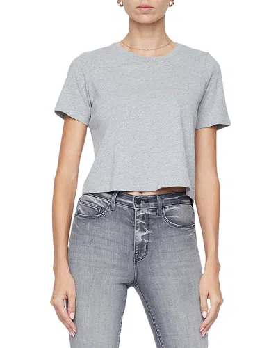 L Agence L'agence Donna Crop T-shirt In Gray