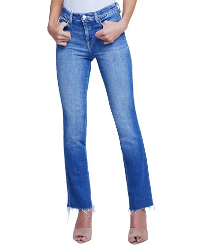 L Agence Draya High Rise Slim Jean In Douglas In Blue