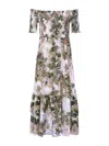 L Agence Oriel Dress In Multicolor
