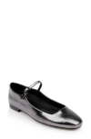 L Agence L'agence Women's Edelie Mary Jane Ballet Flats In Gunmetal Leather