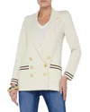 L'agence Eileen Boyfriend Knit Blazer In Neutral
