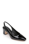 L Agence L'agence Elaina Slingback Pump In Black Patent