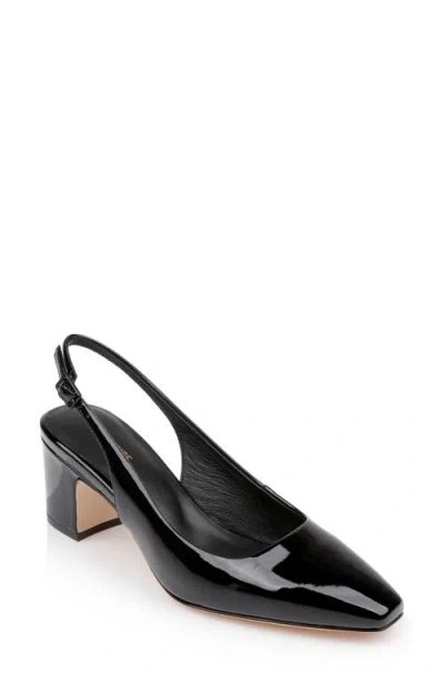 L'agence Elaina Slingback Pump In Black Patent