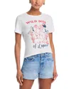 L Agence Eliza Wild Side Tee In White