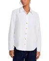 L'agence Ellery Long Sleeve Shirt In White Gold In White/gold