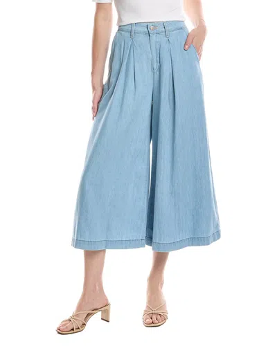 L Agence L'agence Elowyn High-rise Crop Palazzo Pant In Blue