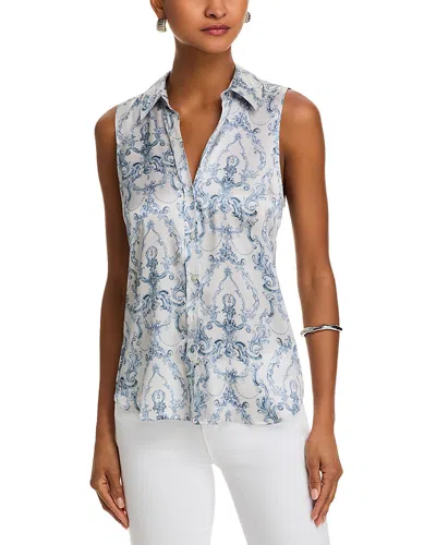 L AGENCE L'AGENCE EMMY SLEEVELESS SILK BLOUSE