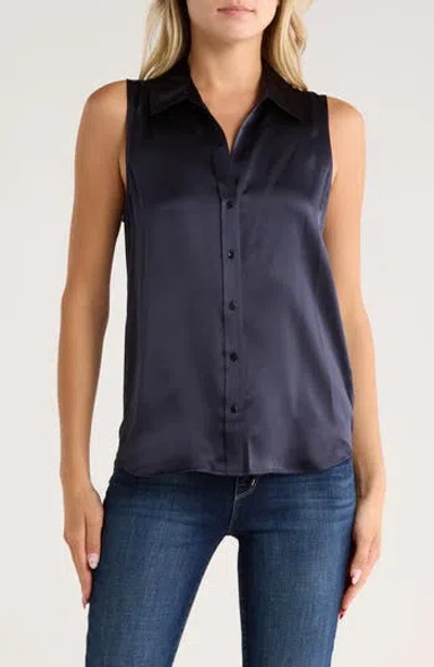 L Agence L'agence Emmy Sleeveless Silk Shirt In Multi
