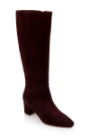 L Agence L'agence Eugenie Knee High Boot In Chocolate Suede