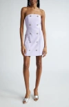 L'agence Felda Bustier Mini Dress In Pale Lilac