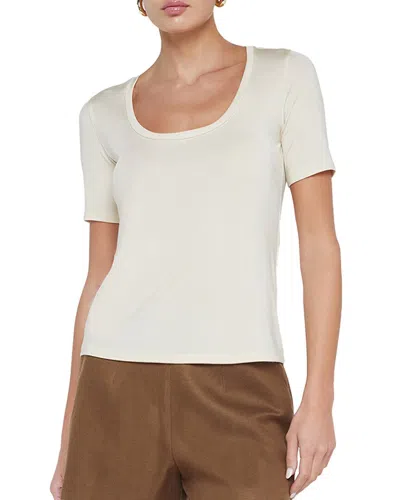 L Agence L'agence Felice Deep U-neck T-shirt