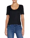 L Agence L'agence Felice Ss Deep U-neck T-shirt