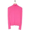 L Agence L'agence Floral Turtleneck Sweater In Dragon Fruit/black