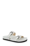 L Agence L'agence Gaelle Slide Sandal In Ivory Leather