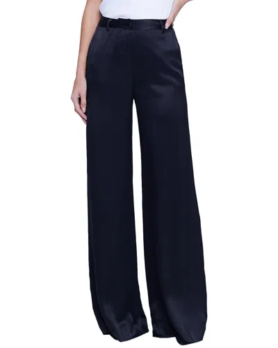 L Agence L'agence Gavin Silk Pant In Black