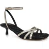 L AGENCE L'AGENCE GENETTE ANKLE STRAP KITTEN HEEL SANDAL