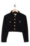 L Agence Genevie Cropped Denim Jacket