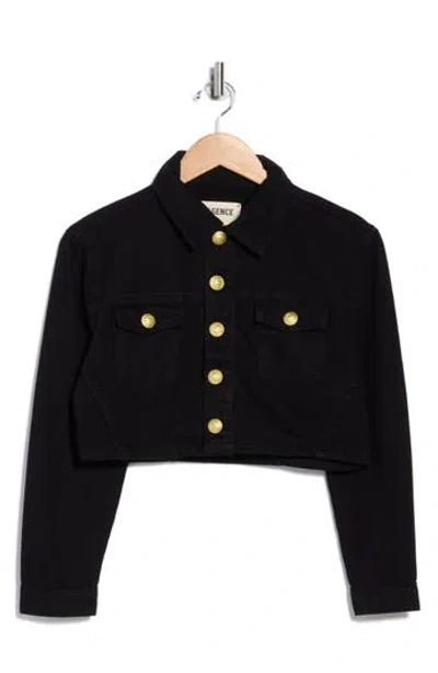 L AGENCE L'AGENCE GENEVIE CROP DENIM JACKET