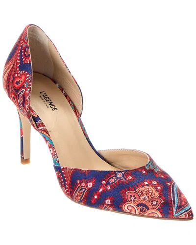 L Agence L'agence Ghislaine Suede Pump In Blue