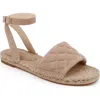L Agence L'agence Grece Ankle Strap Espadrille Sandal In Cappuccino Suede