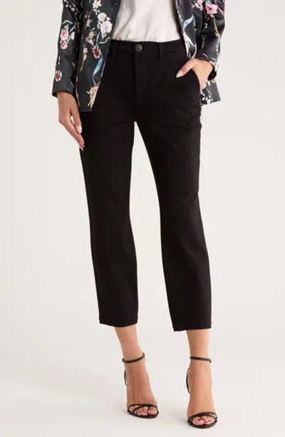 L Agence L'agence Harlow High Waist Slim Fit Trouser Pants In Black