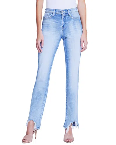L Agence L'agence Harmon High-rise Slim Pant In Blue