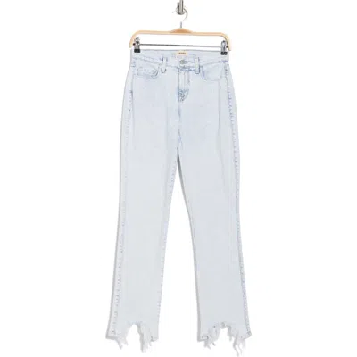 L'agence Harmon High Waist Slim Raw Hem Jeans In Electra