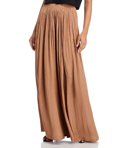 L Agence L'agence Haylo Wide Leg Pants In Brown