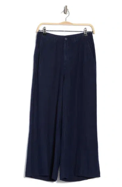 L Agence L'agence Henderson Crop Wide Leg Linen Pants
