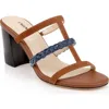 L Agence L'agence Heromin Slide Sandal In Cognac Suede