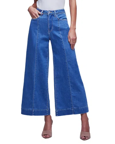 L Agence L'agence Houston Provo Wide Leg Jean In Blue