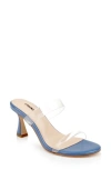 L Agence L'agence Idalie Slide Sandal In Blue Vinyl