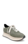 L Agence L'agence Ivone Platform Sneaker In Khaki Suede