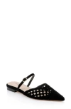 L Agence L'agence Jacklyn Mary Jane Pointed Cap Toe Mule In Black