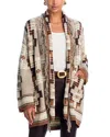L Agence L'agence Jair Jacquard Fringe Cardigan In Multi