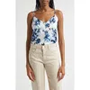 L Agence L'agence Jane Floral Print Silk Camisole