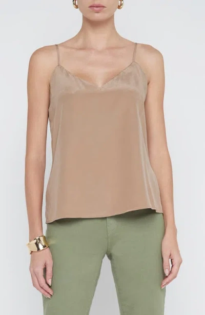 L Agence Jane Silk Camisole In Dark Cappuccino