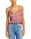 L Agence Jane Silk Camisole In Rhodamine