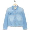 L Agence L'agence Janelle Raw Cut Slim Denim Jacket In Olympia