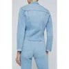 L Agence Janelle Cut-off Denim Jacket