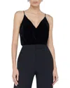 L Agence L'agence Jaxon Draped Silk-blend Bodysuit