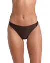 L Agence Jean Shimmer Scoop-front Bikini Bottoms