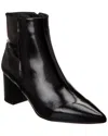 L'agence Jeanne Leather Bootie In Black