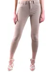 L'agence Slim-fit Cropped Jeans With Mid-rise Waist In Beige