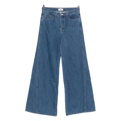 L Agence Stitching-detail Denim Jeans In Black