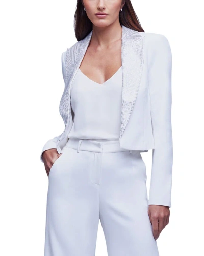 L Agence L'agence Jen Crop Blazer In White