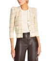 L Agence Waffle-knit Jenni Cardigan